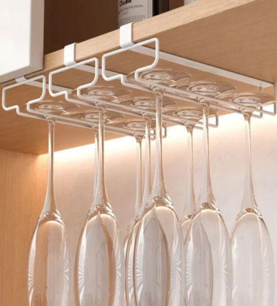 kf-S712373e2b3574bc2ac012c1e9a509111o-Hanging-Punch-free-Wine-Glass-Holder-Household-Under-Cabinet-Champagne-Glass-Storage-Rack-Shelf-Kitchen-Multi